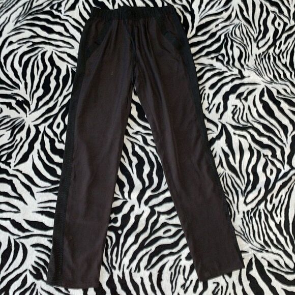 BCBGeneration black cheetah print trouser skinny straight dress pants size xxs - Picture 1 of 10
